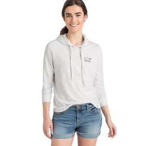 Vineyard Vines Long-Sleeve Slub Whale Hoodie Tee